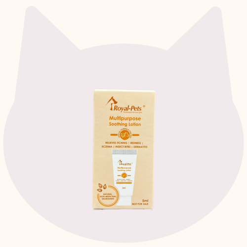 (只有3件) *天下貓貓送俾貓* [購物滿$500] 送 Royal-Pets 多效紓緩乳液 MultiPurpose Soothing Lotion 試用裝 (每人限取一份, 需放入購物車提交訂單) 數量有限, 送完即止, 不設退換 (以每張訂單之總額計算)